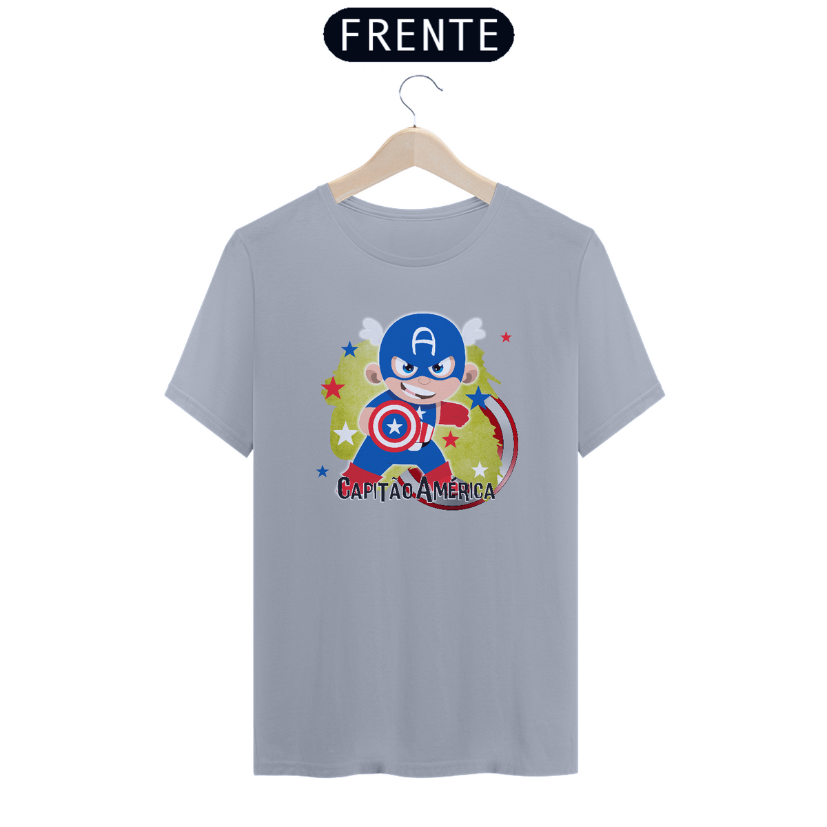 Nome do produto: Camiseta de Heróis - Capitão - Seremcores 