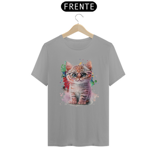 Nome do produtoCamiseta de Gato Fofo de óculos Seremcores 