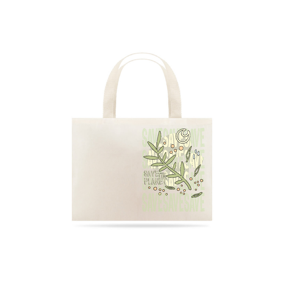 Nome do produto: Ecobag Save the Planet - Boho Chic