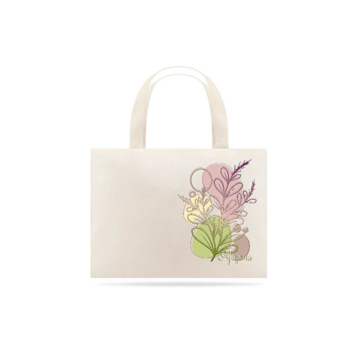 Nome do produto: Ecobag Alfazema - Boho Chic