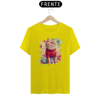 Nome do produtoCamiseta de Gato Fofo de vermelho Seremcores 