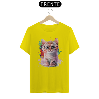 Nome do produtoCamiseta de Gato Fofo de óculos Seremcores 