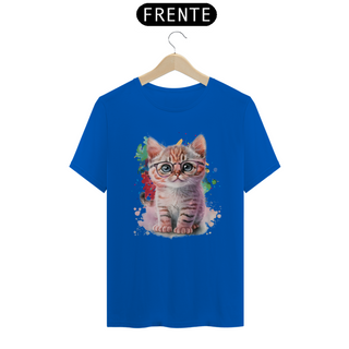 Nome do produtoCamiseta de Gato Fofo de óculos Seremcores 