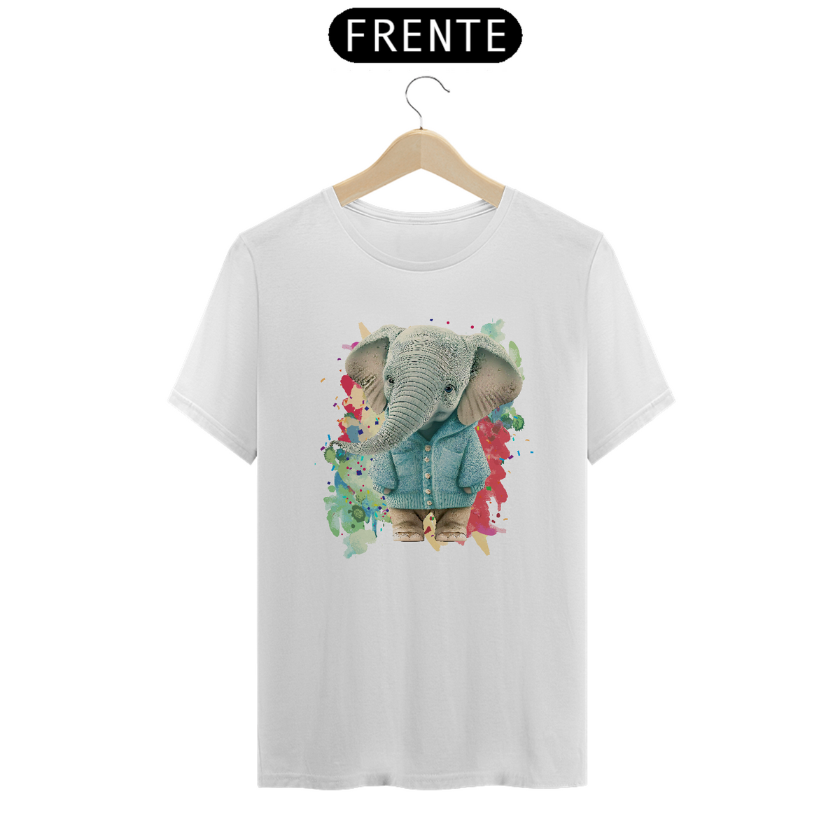 Nome do produto: Camiseta de Bichos - Elefante Seremcores 
