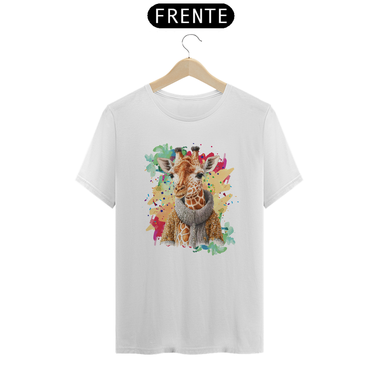 Nome do produto: Camiseta de Bichos - Girafa 1 Seremcores 