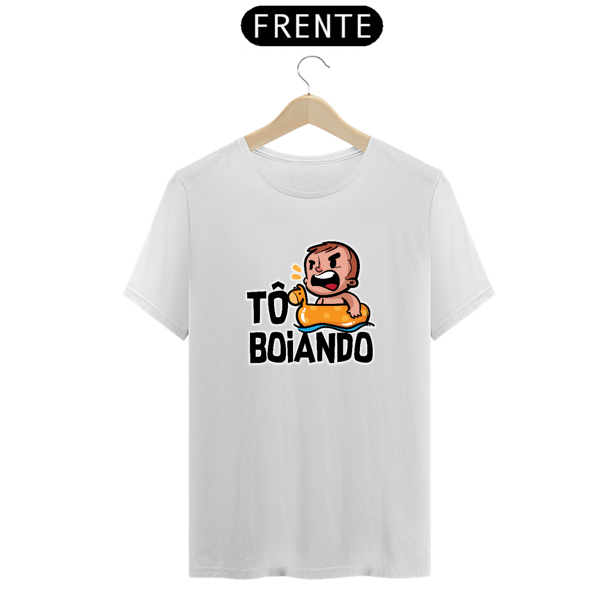 Nome do produto: Camiseta Kafofo - Tô boiando (frases) Seremcores 