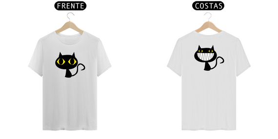 Camiseta de Gato Preto - Frente&Verso
