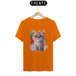 Nome do produtoCamiseta de Gato Fofo de óculos Seremcores 