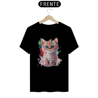 Nome do produtoCamiseta de Gato Fofo de óculos Seremcores 