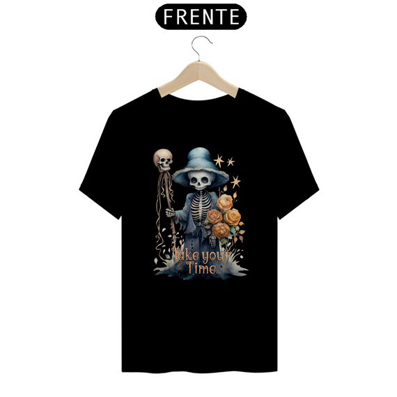 Camiseta de Esqueleto de Bruxa - Take your Time!