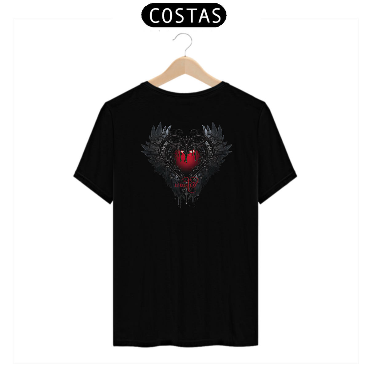 Nome do produto: Camiseta PIMA - WANTED (costas) Seremcores