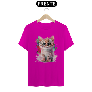 Nome do produtoCamiseta de Gato Fofo de óculos Seremcores 