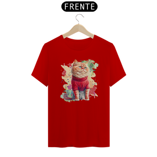 Nome do produtoCamiseta de Gato Fofo de vermelho Seremcores 