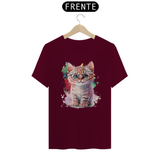 Nome do produtoCamiseta de Gato Fofo de óculos Seremcores 