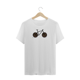 Camisa Masculina Branca 100% algodão Premium - Coleção Bike + Café 2021 - Ref0012