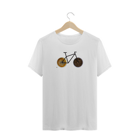 Camisa Masculina Branca 100% algodão Premium - Coleção Bike + Café 2021 - REf0015
