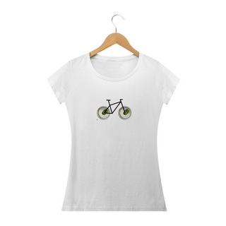 Camisa Branca Casual Feminina - Estampa exclusiva Bike Beer