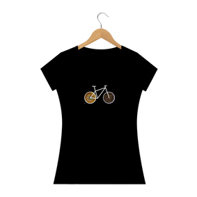 Camisa Feminina Preta 100% algodão premium - Coleção Bike + Café 2021 - Ref0018