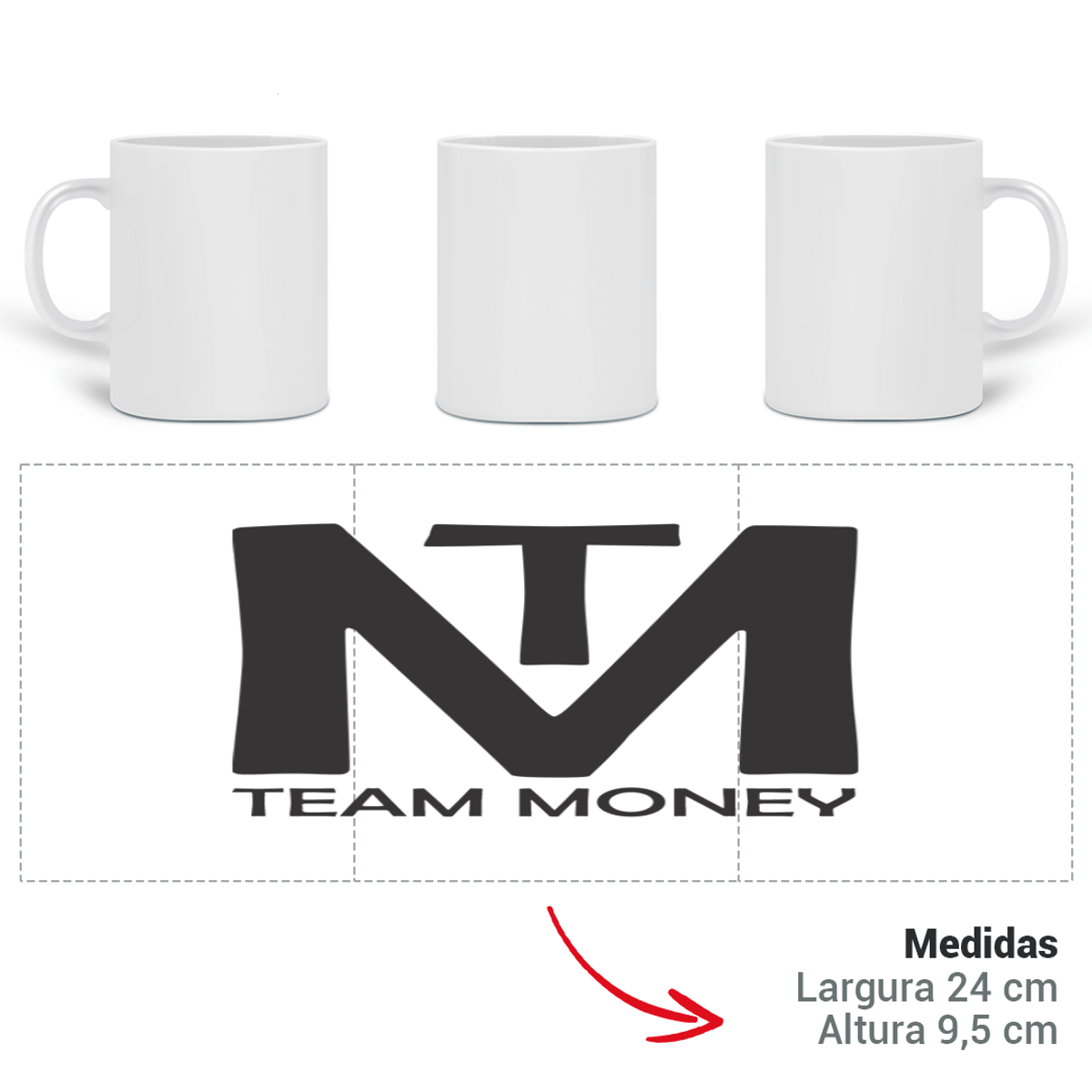Nome do produto: Caneca Team Money