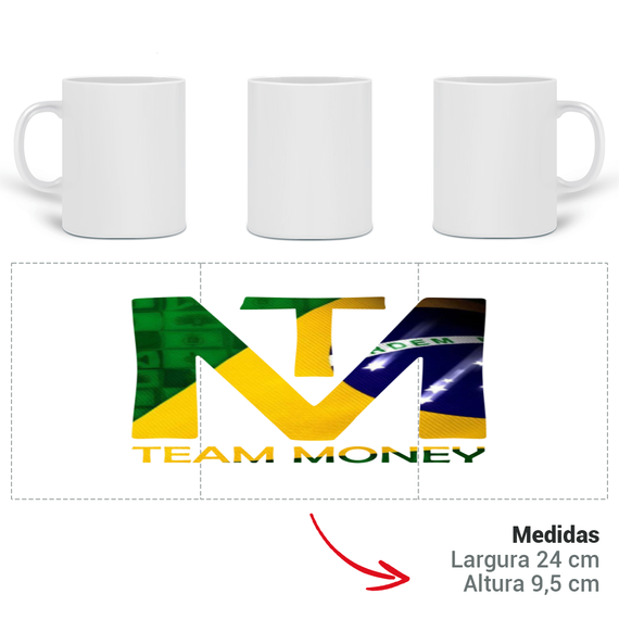 Caneca Team Money - BRASIL