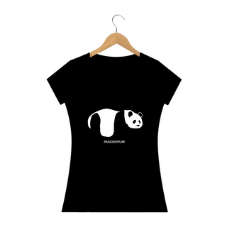 Nome do produtoCamiseta Feminina Panda In Black