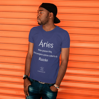 Nome do produtoT-Shirt Masculina Básica Cores I - Áries - Coleção Diversas