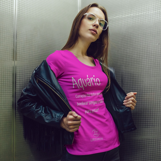 Nome do produtoT-shirt Feminina Básica Cores I - Aquário - Coleção Diversas