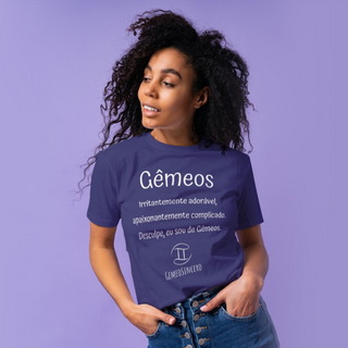 Nome do produtoT-Shirt Feminina Básica Cores I - Gêmeos - Coleção Diversas