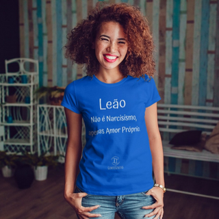 Nome do produtoT-shirt Feminina Básica Cores I - Leão - Coleção Diversas