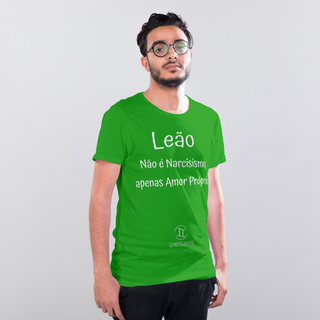 Nome do produtoT-Shirt Masculina Básica Cores I - Leão - Coleção Diversas