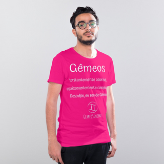 Nome do produtoT-Shirt Masculina Básica Cores I - Gêmeos - Coleção Diversas