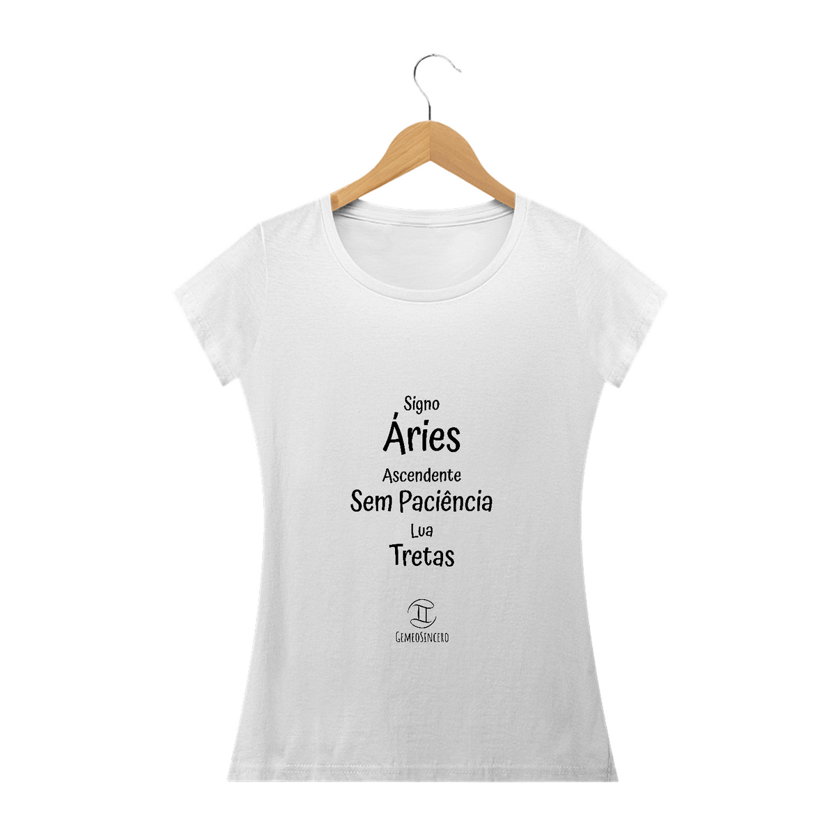 Nome do produto: T-Shirt Feminina Prime Branca I - Áries - Coleção Ascendente