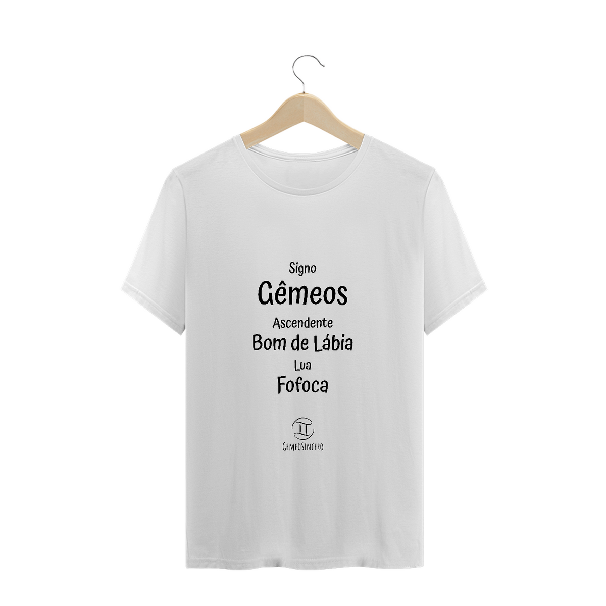 Nome do produto: T-Shirt Masculina Prime  Branca I - Gêmeos - Coleção Ascendente