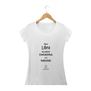 Nome do produtoT-Shirt Feminina Prime  Branca I - Libra - Coleção Ascendente