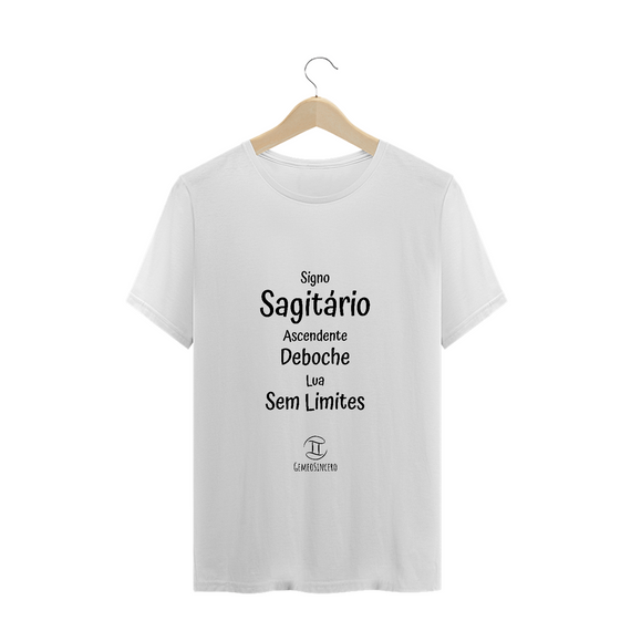 T-Shirt Masculina Prime  Branca I - Sagitário - Coleção Ascendente