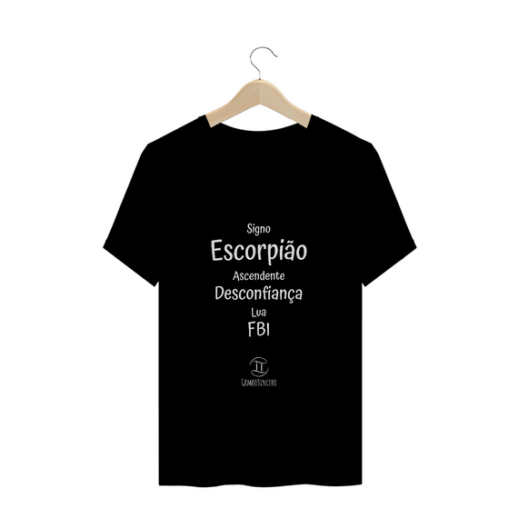 T-Shirt Masculina Prime  Preta I - Escorpião - Coleção Ascendente