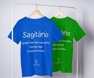 Nome do produtoT-Shirt Masculina Básica Cores I - Sagitário - Coleção Divers