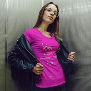 Nome do produtoT-shirt Feminina Básica Cores I - Áries - Coleção Diversas