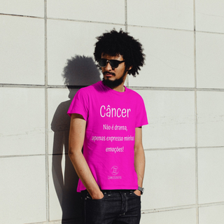 Nome do produtoT-Shirt Masculina Básica Cores I - Câncer - Coleção Diversas