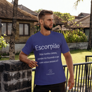 Nome do produtoT-Shirt Masculina Básica Cores I - Escorpião - Coleção Diversas