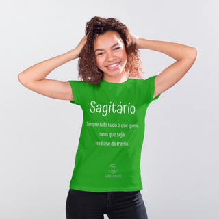 Nome do produtoT-shirt Feminina Básica Cores I - Sagitário - Coleção Diversas