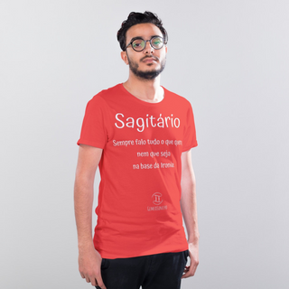 Nome do produtoT-Shirt Masculina Básica Cores I - Sagitário - Coleção Divers