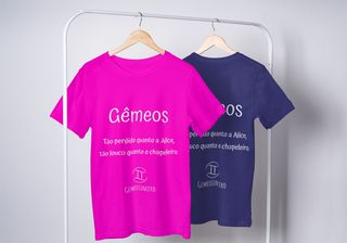 Nome do produtoT-Shirt Masculina Básica Cores I - Gêmeos - Coleção Diversas