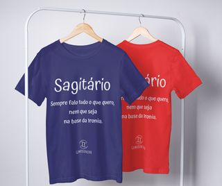 Nome do produtoT-Shirt Masculina Básica Cores I - Sagitário - Coleção Divers