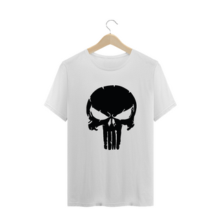Camiseta de Malha Quality Skull Punisher (Preto)