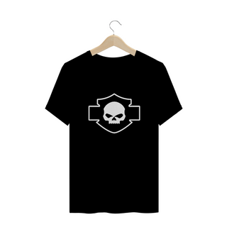 Camiseta de Malha PRIME Skull HD Contorno Preta