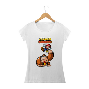 Nome do produtoT-Shirt Baby Long Mario vs DK