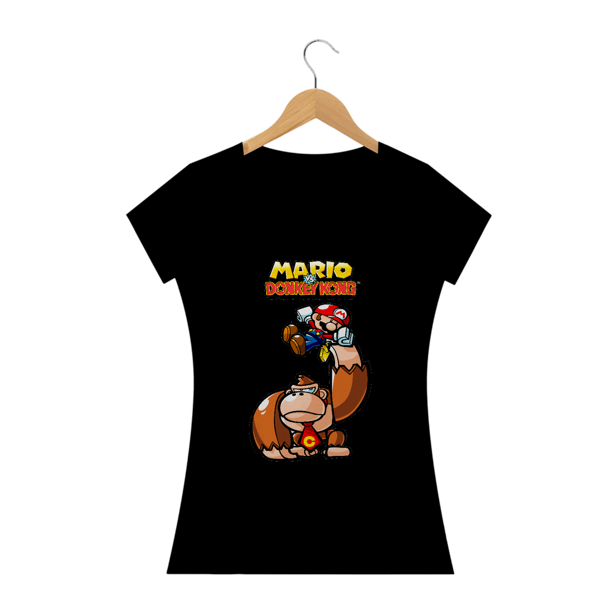 Nome do produtoT-Shirt Baby Long Mario vs DK