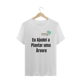 Camiseta com Logo + Escrita: Eu Ajudei a Plantar uma Árvore