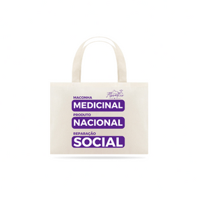 Eco Bag Roxo - Medicinal, Nacional e Social
